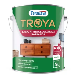 Troya Laca Nitrocelulosica Satinado x 4 lts
