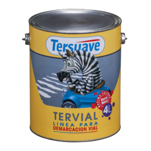 "Tersuave Tervial Demarc. Vial Acrilico Semimate Bco 4lts