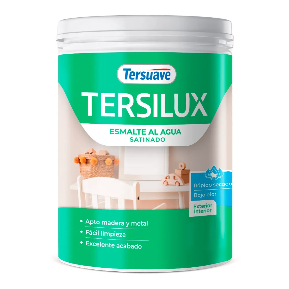 Tersilux Esmalte al Agua Satinado Blanco x 1/2lts