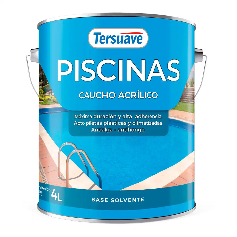 Tersuave Piscinas Base Solvente Semimate Blanco 20lts