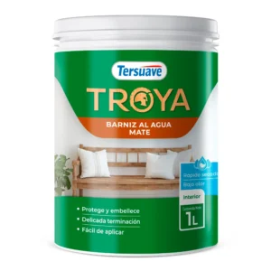 Tersuave Troya Barniz al Agua Mate x 1 lts