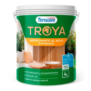 Tersuave  Troya Impregnante Maderas al Agua Satinado 4 lts