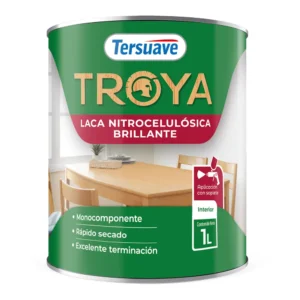 Troya Laca Nitrocelulosica Brillante x 1 lts